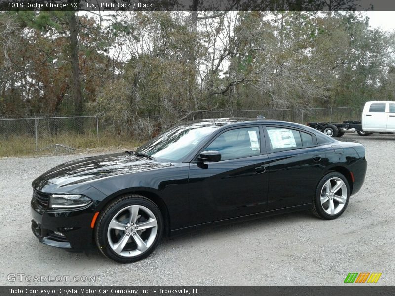 Pitch Black / Black 2018 Dodge Charger SXT Plus