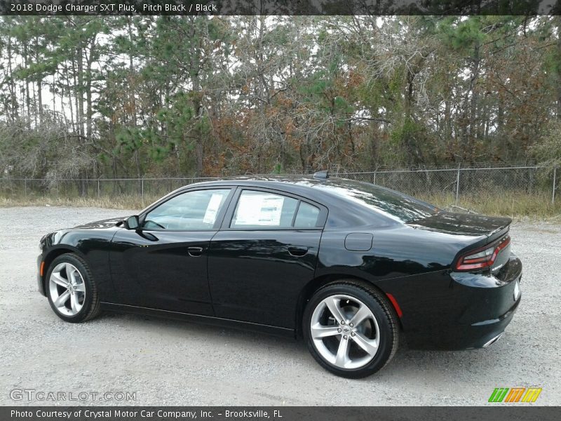 Pitch Black / Black 2018 Dodge Charger SXT Plus