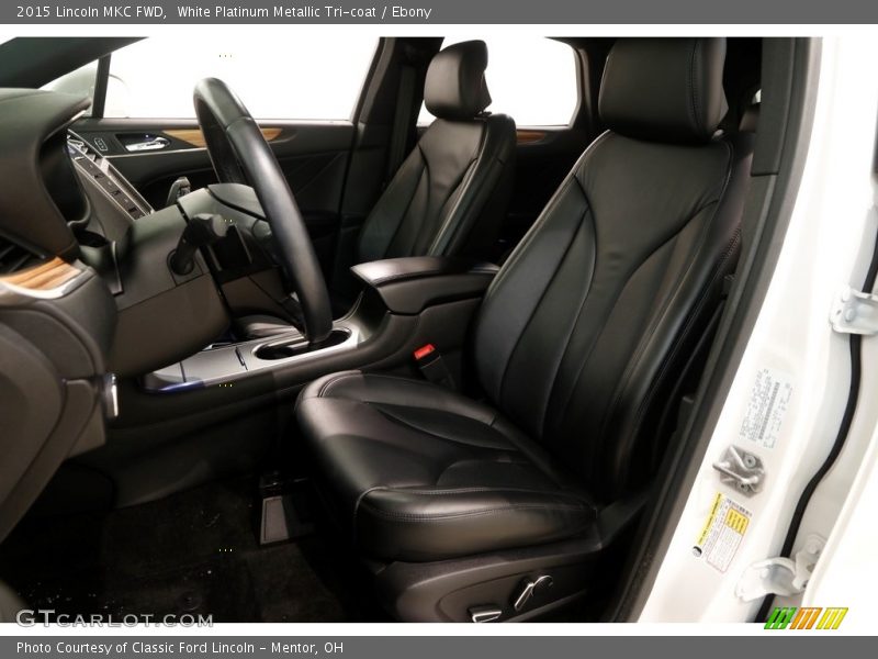 White Platinum Metallic Tri-coat / Ebony 2015 Lincoln MKC FWD