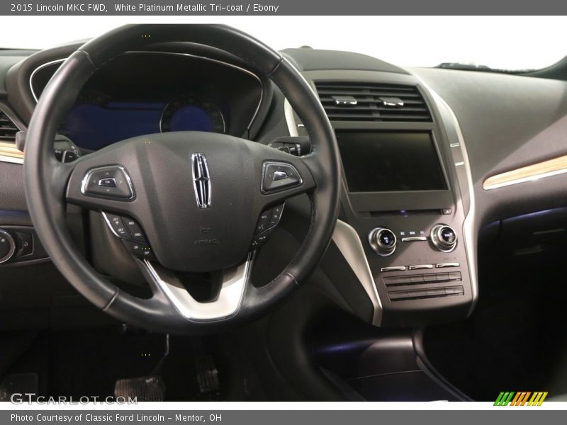 White Platinum Metallic Tri-coat / Ebony 2015 Lincoln MKC FWD
