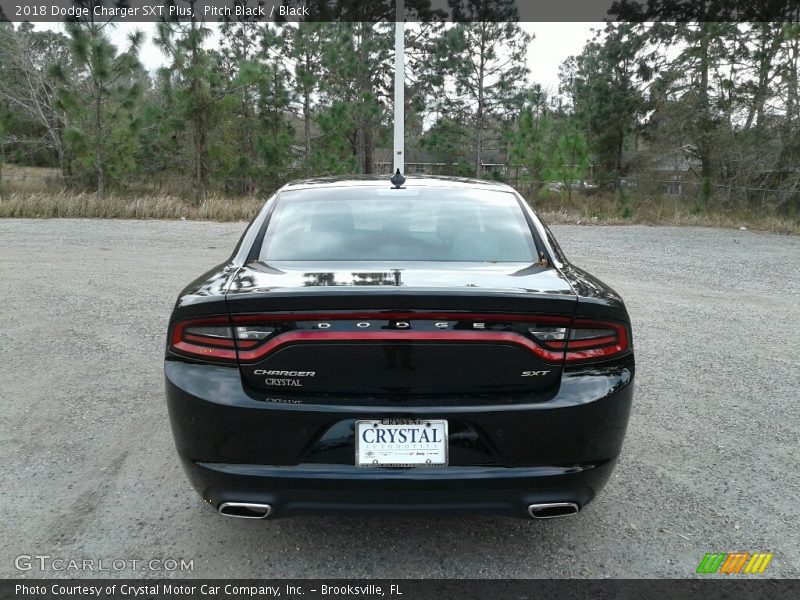 Pitch Black / Black 2018 Dodge Charger SXT Plus
