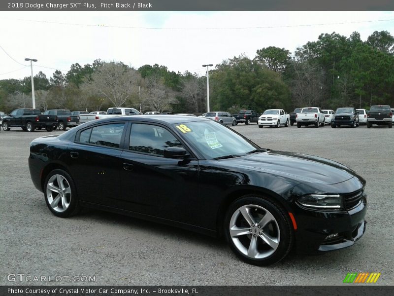 Pitch Black / Black 2018 Dodge Charger SXT Plus