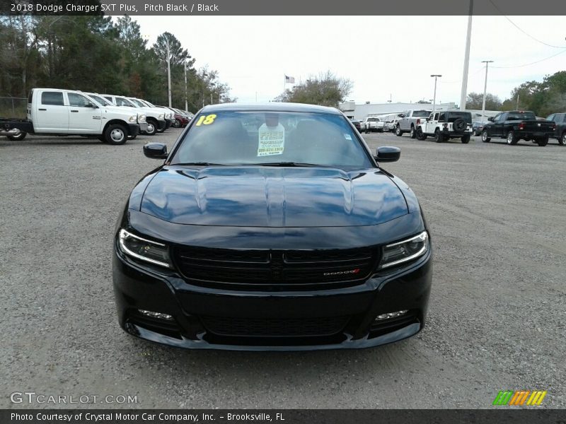 Pitch Black / Black 2018 Dodge Charger SXT Plus