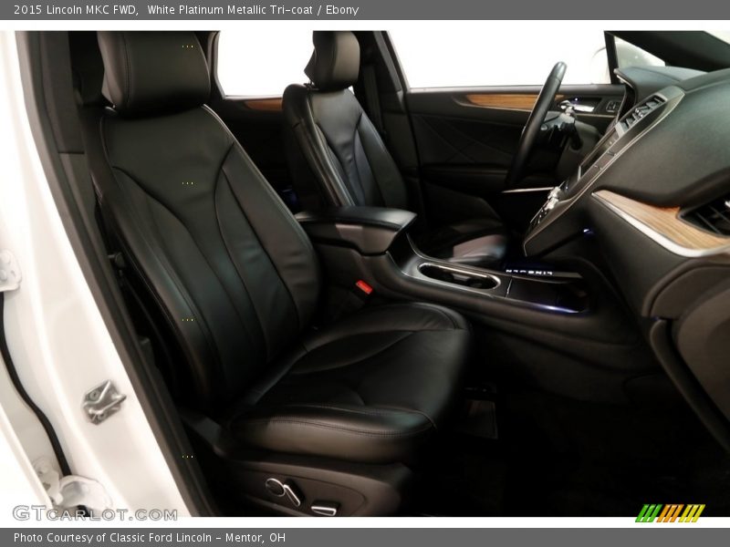 White Platinum Metallic Tri-coat / Ebony 2015 Lincoln MKC FWD