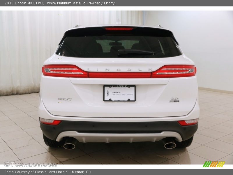 White Platinum Metallic Tri-coat / Ebony 2015 Lincoln MKC FWD