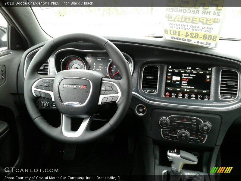 Pitch Black / Black 2018 Dodge Charger SXT Plus