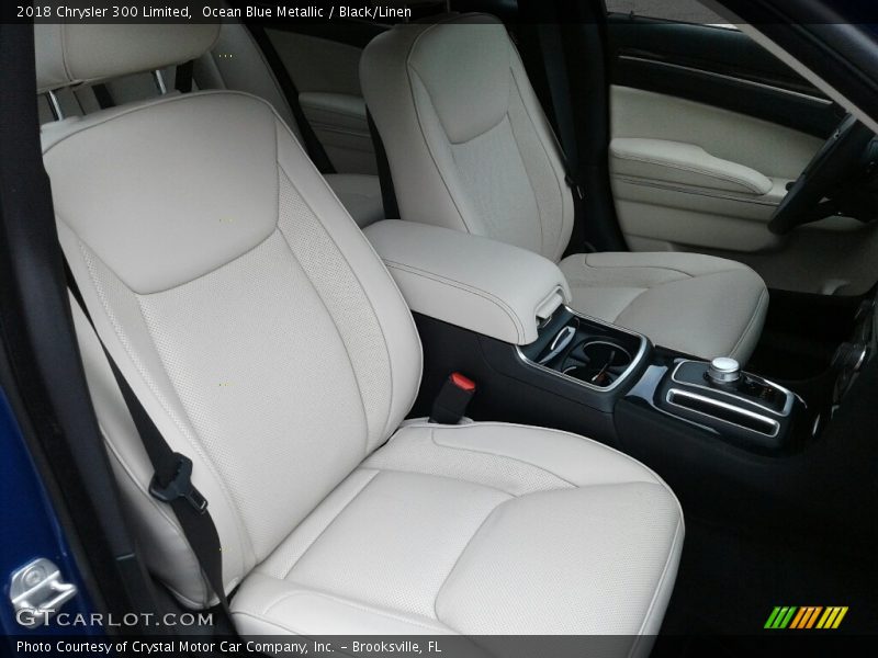Ocean Blue Metallic / Black/Linen 2018 Chrysler 300 Limited