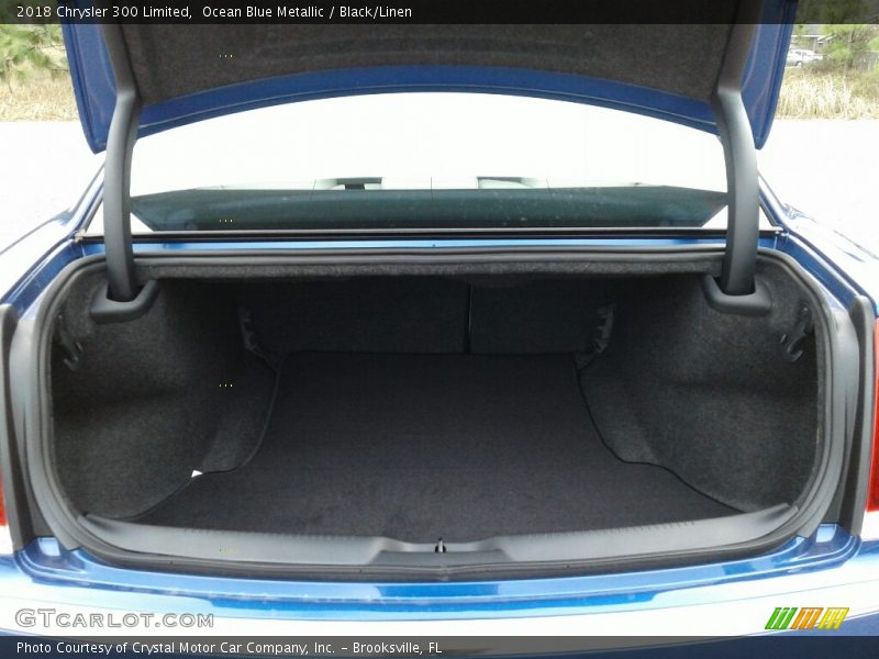 Ocean Blue Metallic / Black/Linen 2018 Chrysler 300 Limited