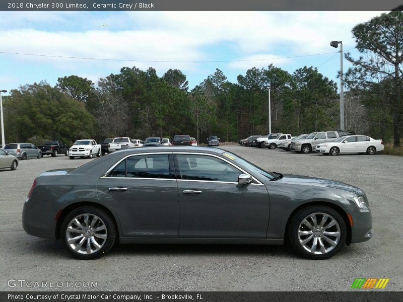 Ceramic Grey / Black 2018 Chrysler 300 Limited