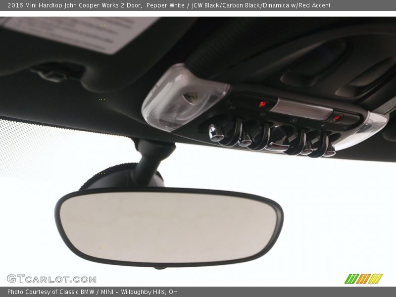 Pepper White / JCW Black/Carbon Black/Dinamica w/Red Accent 2016 Mini Hardtop John Cooper Works 2 Door