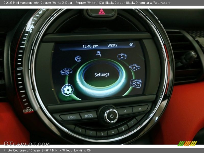 Pepper White / JCW Black/Carbon Black/Dinamica w/Red Accent 2016 Mini Hardtop John Cooper Works 2 Door