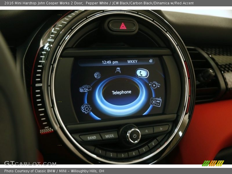 Pepper White / JCW Black/Carbon Black/Dinamica w/Red Accent 2016 Mini Hardtop John Cooper Works 2 Door