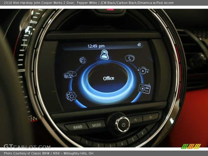 Pepper White / JCW Black/Carbon Black/Dinamica w/Red Accent 2016 Mini Hardtop John Cooper Works 2 Door