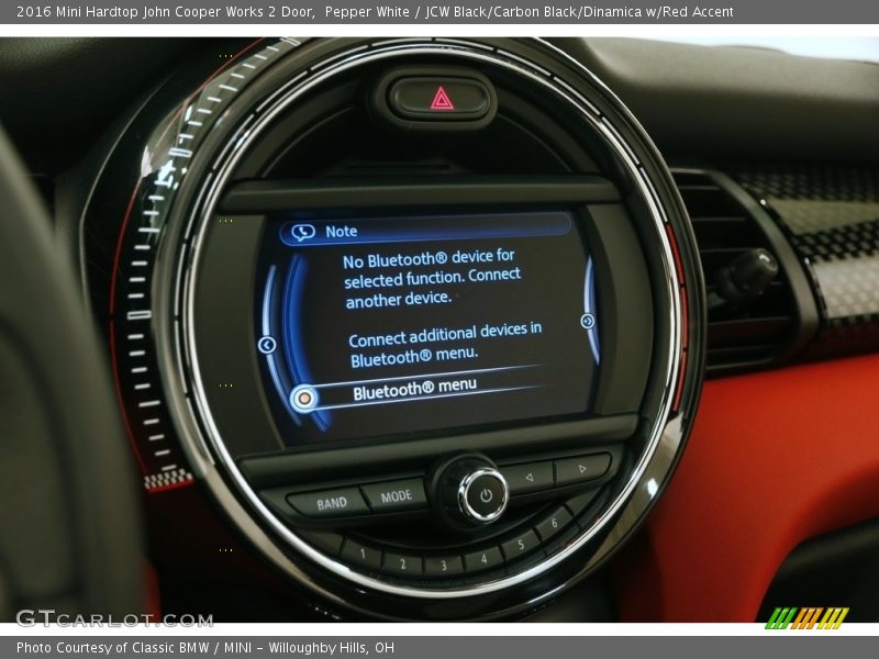 Pepper White / JCW Black/Carbon Black/Dinamica w/Red Accent 2016 Mini Hardtop John Cooper Works 2 Door