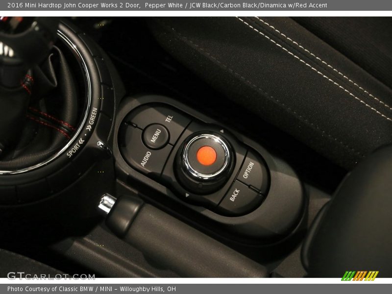 Pepper White / JCW Black/Carbon Black/Dinamica w/Red Accent 2016 Mini Hardtop John Cooper Works 2 Door