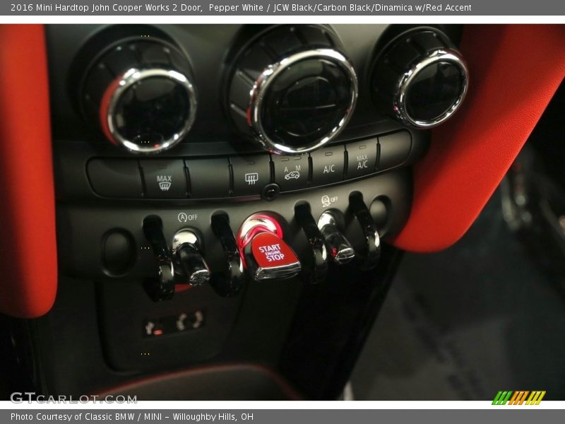 Pepper White / JCW Black/Carbon Black/Dinamica w/Red Accent 2016 Mini Hardtop John Cooper Works 2 Door