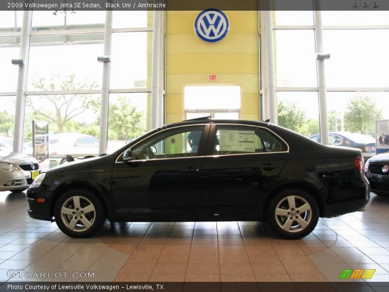 Black Uni / Anthracite 2009 Volkswagen Jetta SE Sedan