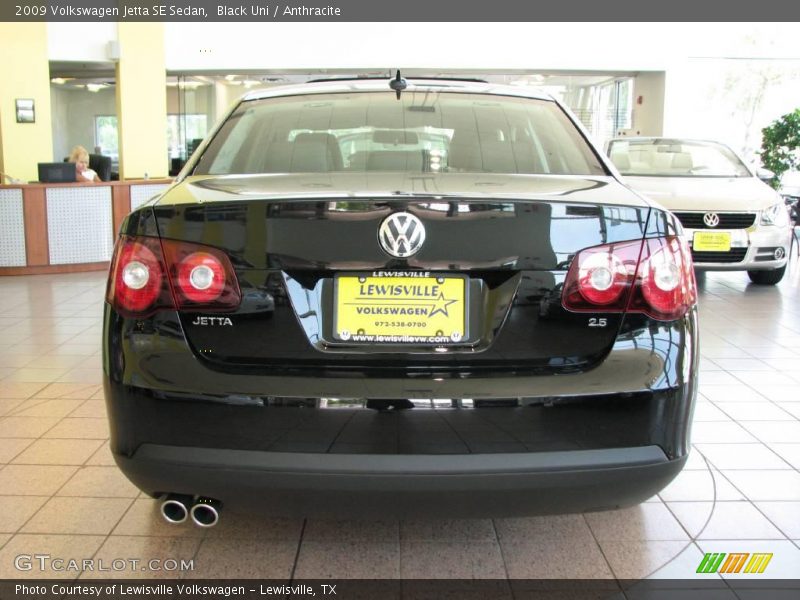 Black Uni / Anthracite 2009 Volkswagen Jetta SE Sedan