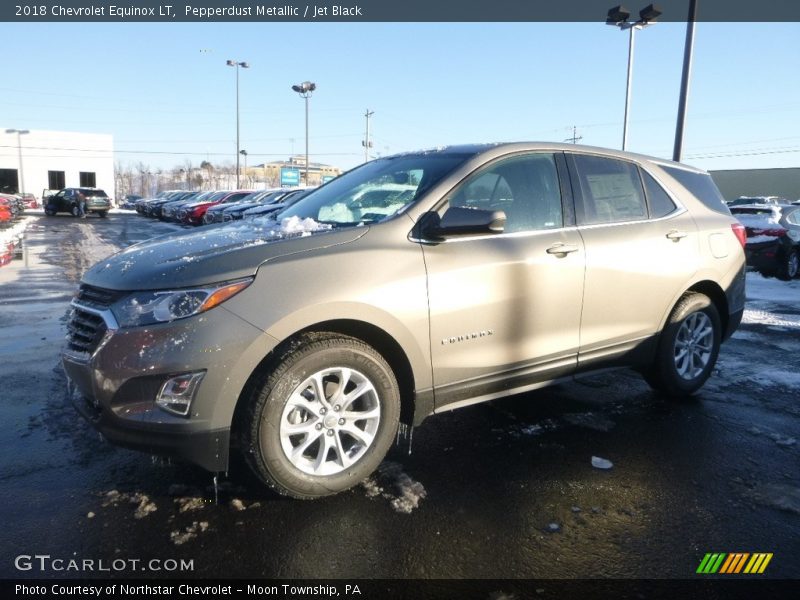 Pepperdust Metallic / Jet Black 2018 Chevrolet Equinox LT