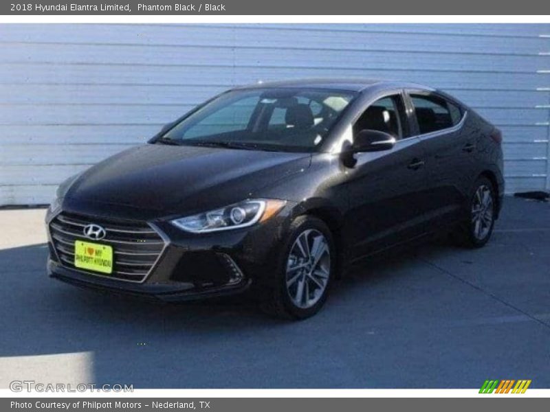 Phantom Black / Black 2018 Hyundai Elantra Limited