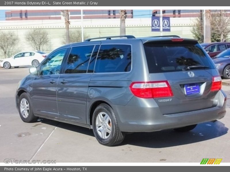 Slate Green Metallic / Gray 2007 Honda Odyssey EX-L
