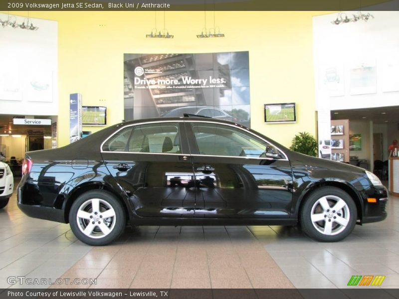Black Uni / Anthracite 2009 Volkswagen Jetta SE Sedan