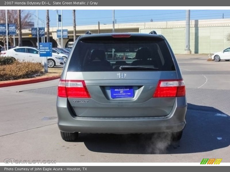 Slate Green Metallic / Gray 2007 Honda Odyssey EX-L