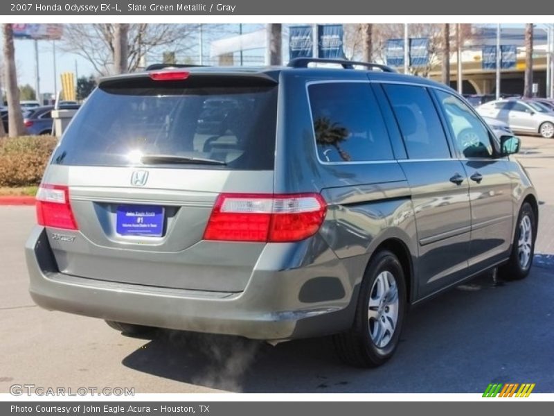 Slate Green Metallic / Gray 2007 Honda Odyssey EX-L