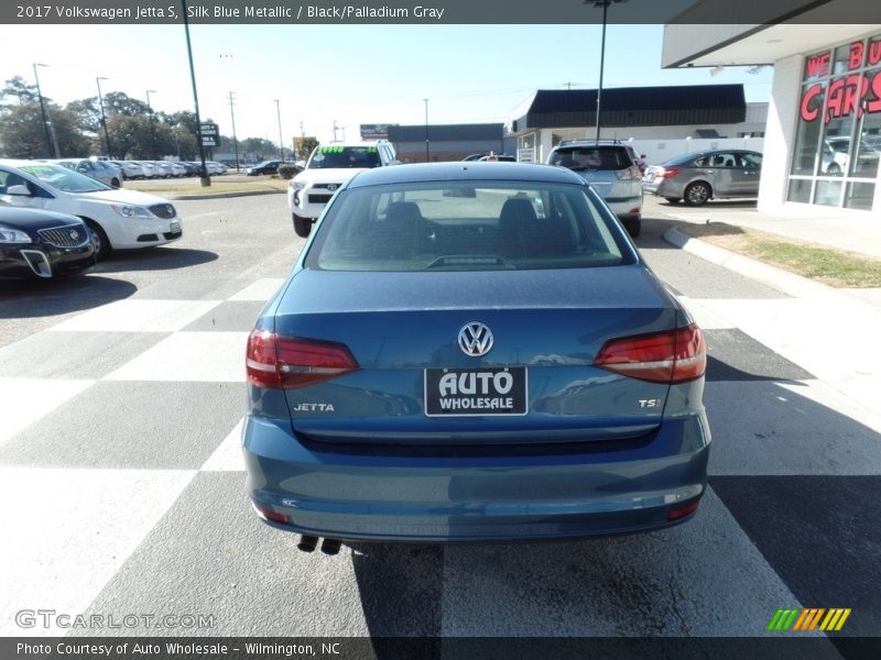 Silk Blue Metallic / Black/Palladium Gray 2017 Volkswagen Jetta S