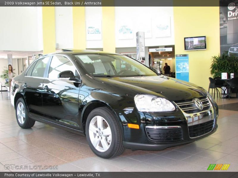 Black Uni / Anthracite 2009 Volkswagen Jetta SE Sedan
