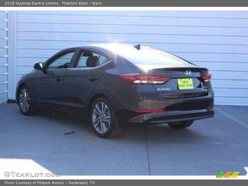 Phantom Black / Black 2018 Hyundai Elantra Limited