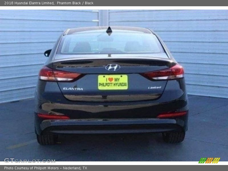 Phantom Black / Black 2018 Hyundai Elantra Limited