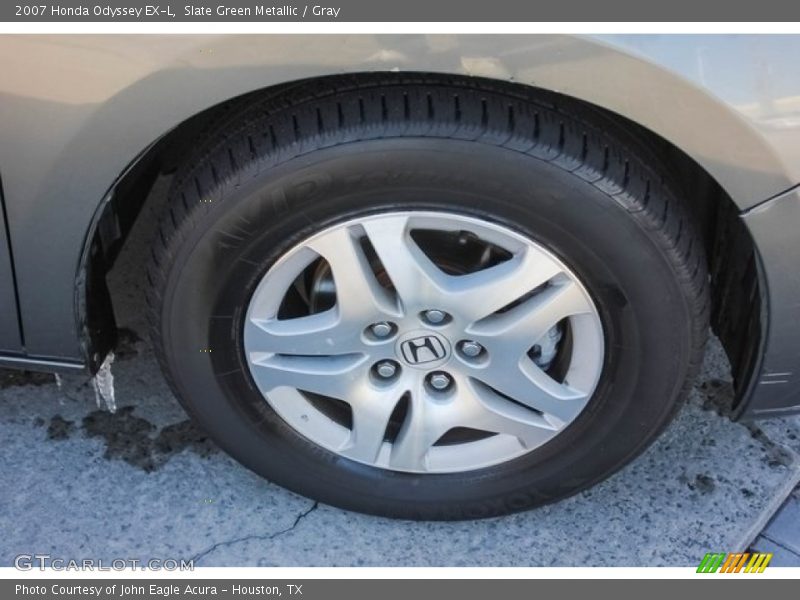 Slate Green Metallic / Gray 2007 Honda Odyssey EX-L