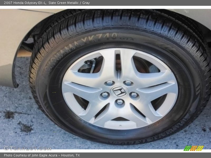 Slate Green Metallic / Gray 2007 Honda Odyssey EX-L