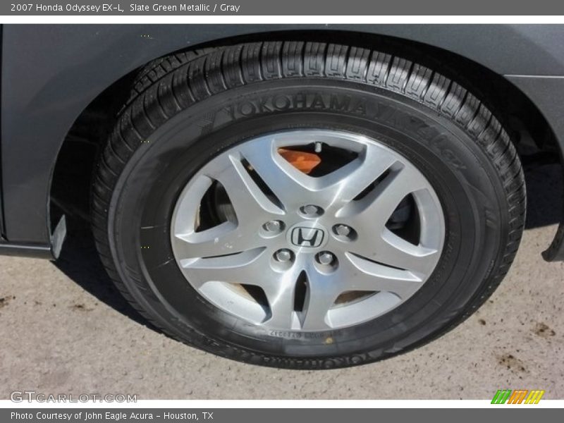 Slate Green Metallic / Gray 2007 Honda Odyssey EX-L