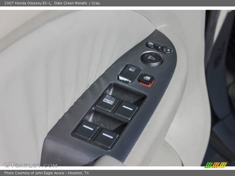 Slate Green Metallic / Gray 2007 Honda Odyssey EX-L
