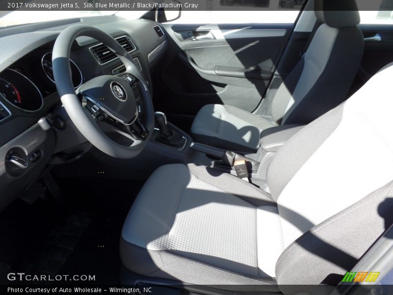 Silk Blue Metallic / Black/Palladium Gray 2017 Volkswagen Jetta S