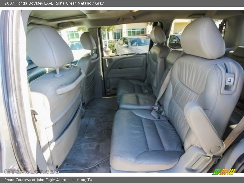 Slate Green Metallic / Gray 2007 Honda Odyssey EX-L