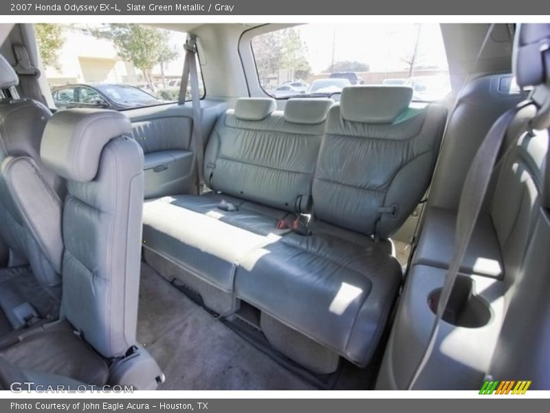 Slate Green Metallic / Gray 2007 Honda Odyssey EX-L