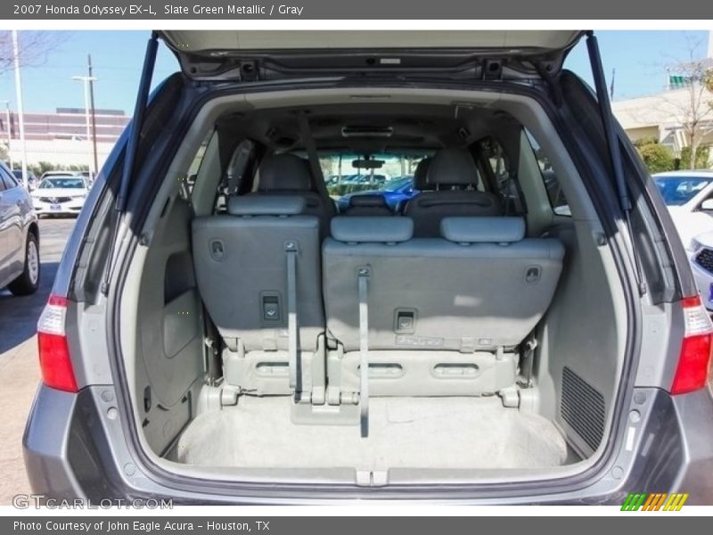Slate Green Metallic / Gray 2007 Honda Odyssey EX-L