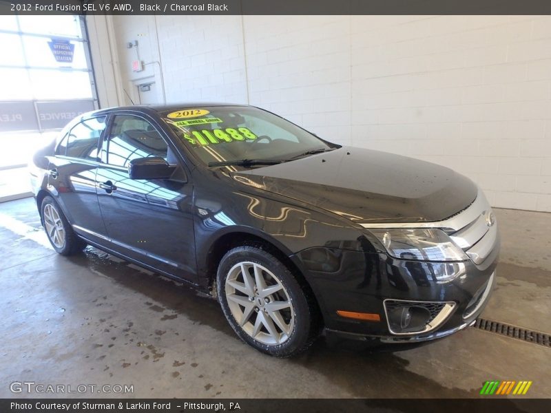 Black / Charcoal Black 2012 Ford Fusion SEL V6 AWD