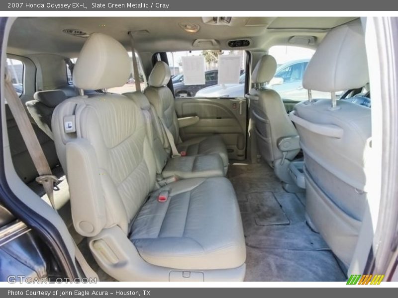 Slate Green Metallic / Gray 2007 Honda Odyssey EX-L