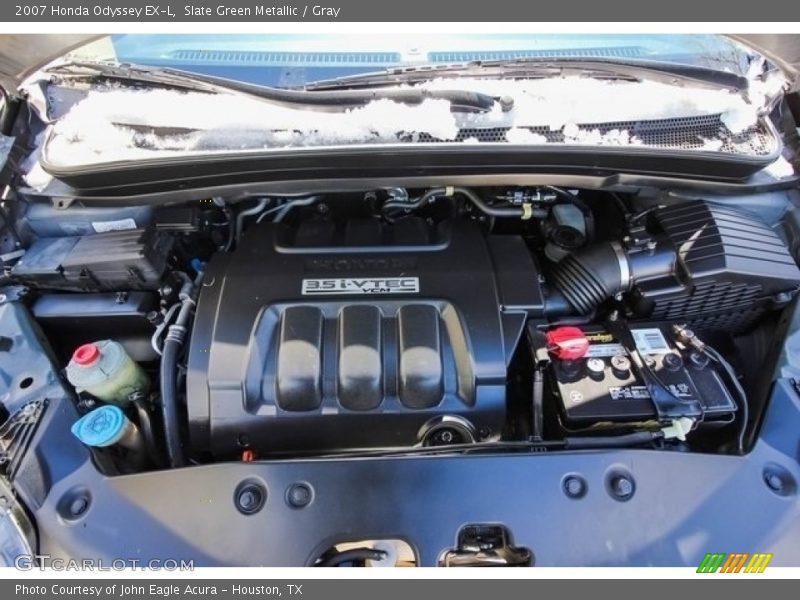 Slate Green Metallic / Gray 2007 Honda Odyssey EX-L