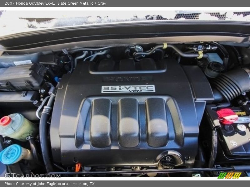 Slate Green Metallic / Gray 2007 Honda Odyssey EX-L