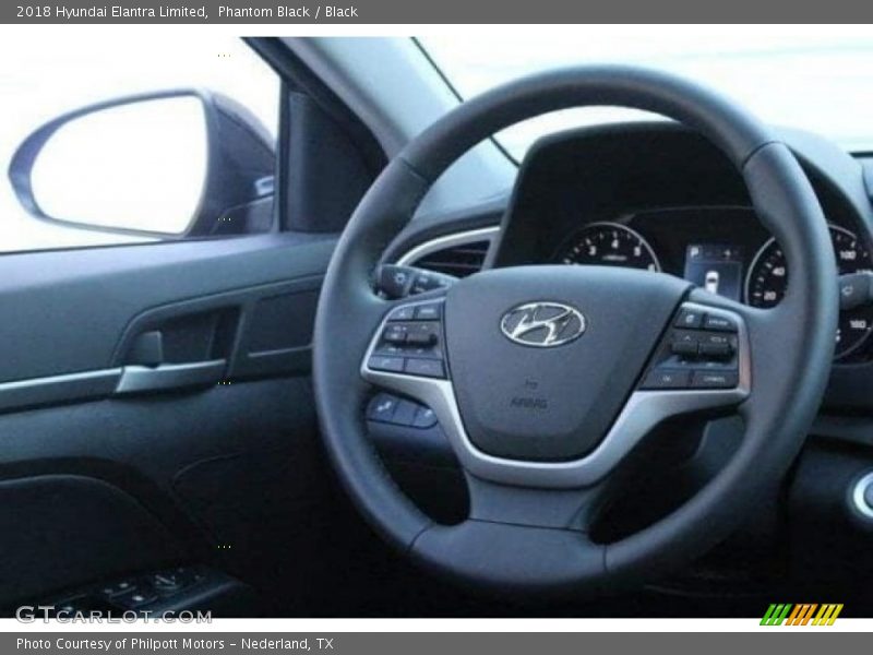 Phantom Black / Black 2018 Hyundai Elantra Limited