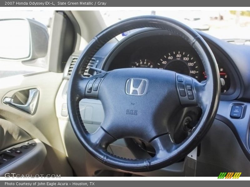 Slate Green Metallic / Gray 2007 Honda Odyssey EX-L