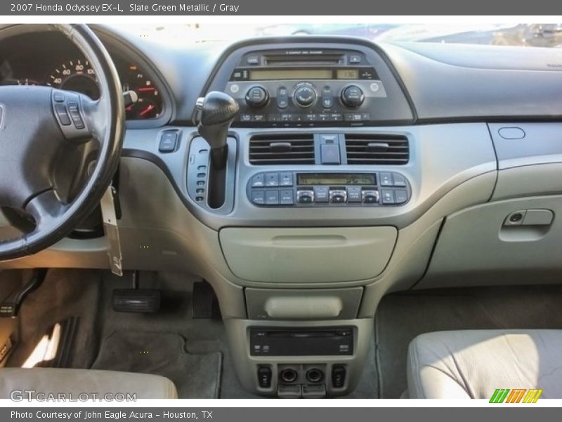 Slate Green Metallic / Gray 2007 Honda Odyssey EX-L
