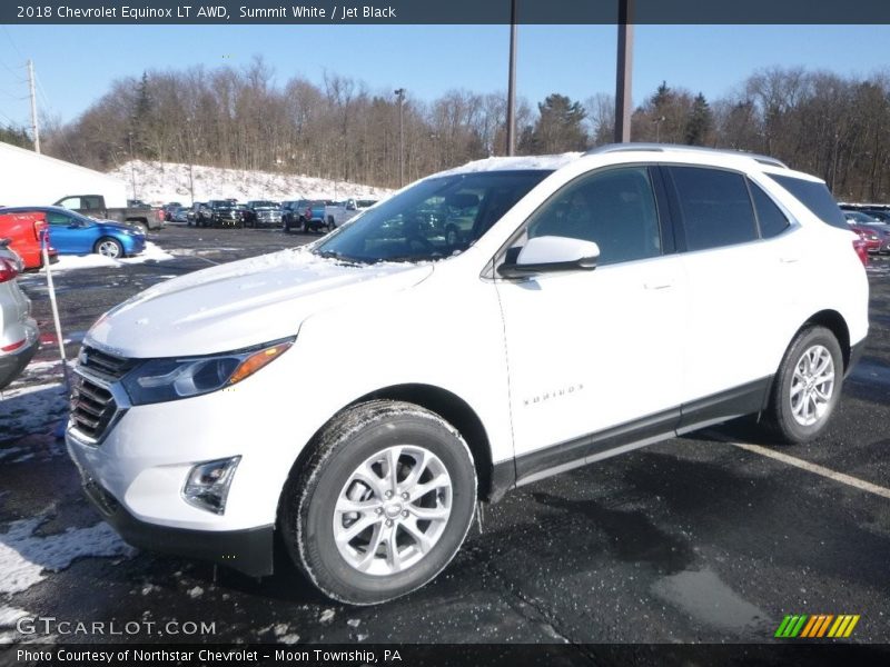 Summit White / Jet Black 2018 Chevrolet Equinox LT AWD