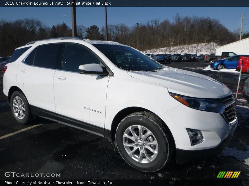 Summit White / Jet Black 2018 Chevrolet Equinox LT AWD