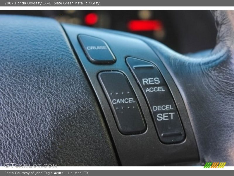 Slate Green Metallic / Gray 2007 Honda Odyssey EX-L